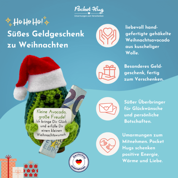 Positive Avocado Geldgeschenk Weihnachten – Bild 3